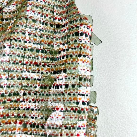 Worth New York Sheer Ribbon Zip Back Knee Length Shift Sheath 8 Dress $585 MSRP - Picture 6 of 12